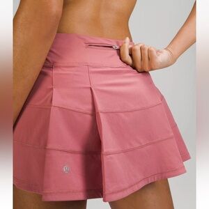 Women Lululemon Pace Rival Mid-Rise Skirt Brier Rose  Size 4